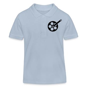 bike_einzelteil02 - Kinder Organic Poloshirt Mini Sprinter von Stanley/Stella - sky Blue - Vorne