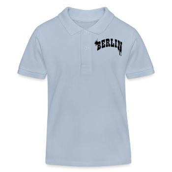 Berlin Légende - Polo enfant bio Stanley/Stella - bleu ciel - Devant