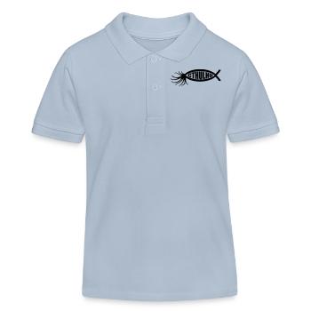 Cthulhu-Fisch - Kinder Organic Poloshirt Mini Sprinter von Stanley/Stella - sky Blue - Vorne