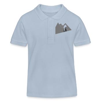 Kletterer - Kinder Organic Poloshirt Mini Sprinter von Stanley/Stella - sky Blue - Vorne