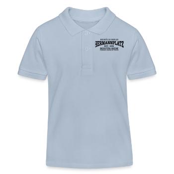 Hermannplatz Neukölln Berlin - Kinder Organic Poloshirt Mini Sprinter von Stanley/Stella - sky Blue - Vorne