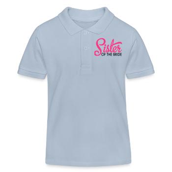 jeune mariée - Polo enfant bio Stanley/Stella - bleu ciel - Devant
