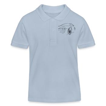 Motorsport Auto - Kinder Organic Poloshirt Mini Sprinter von Stanley/Stella - sky Blue - Vorne