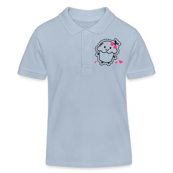 Muffin - Kinder Organic Poloshirt Mini Sprinter von Stanley/Stella - sky Blue - Vorne