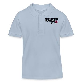 rip_mit_rose_2_2c - Kinder Organic Poloshirt Mini Sprinter von Stanley/Stella - sky Blue - Vorne