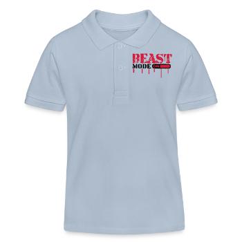 Beast Mode On An Blut Graffit - Kinder Organic Poloshirt Mini Sprinter von Stanley/Stella - sky Blue - Vorne