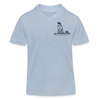 Schornsteinfeger - Kinder Organic Poloshirt Mini Sprinter von Stanley/Stella - sky Blue - Vorne