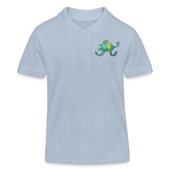 iCat - Kids Organic Polo Shirt by Stanley/Stella - sky blue - Front