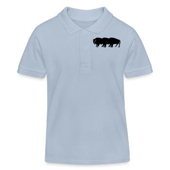 bisons - Kinder Organic Poloshirt Mini Sprinter von Stanley/Stella - sky Blue - Vorne