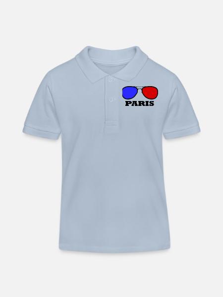 Paris - Polo enfant bio Stanley/Stella - bleu ciel