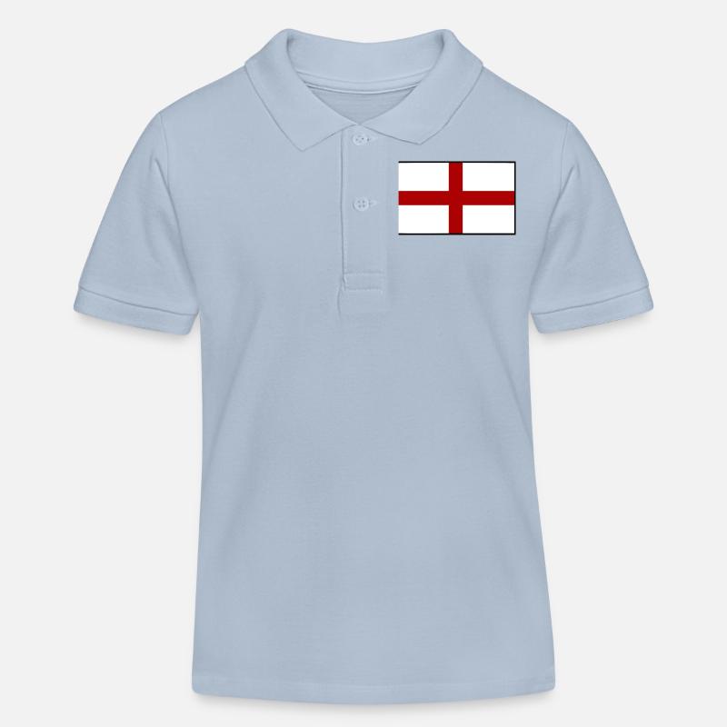 angleterre - Polo enfant bio Stanley/Stella - bleu ciel