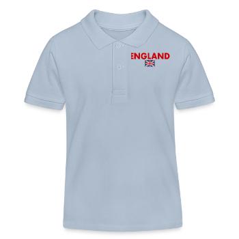 angleterre - Polo enfant bio Stanley/Stella - bleu ciel - Devant