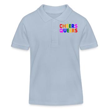 Cheers queers - Polo enfant bio Stanley/Stella - bleu ciel - Devant
