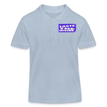 Savoring Flavors Culinary Bliss Quotes Birthday - Kids Organic Polo Shirt by Stanley/Stella - sky blue - Front