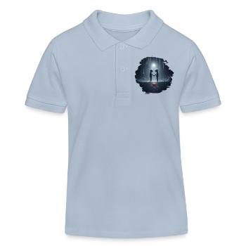 Connected - Kids Organic Polo Shirt by Stanley/Stella - sky blue - Front
