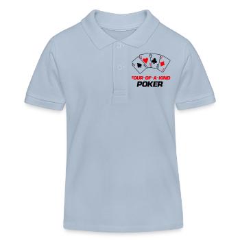 poker four of a kind - Kinder Organic Poloshirt Mini Sprinter von Stanley/Stella - sky Blue - Vorne
