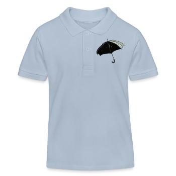 Parapluie - Polo enfant bio Stanley/Stella - bleu ciel - Devant