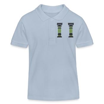 antike säule 2 - Kinder Organic Poloshirt Mini Sprinter von Stanley/Stella - sky Blue - Vorne