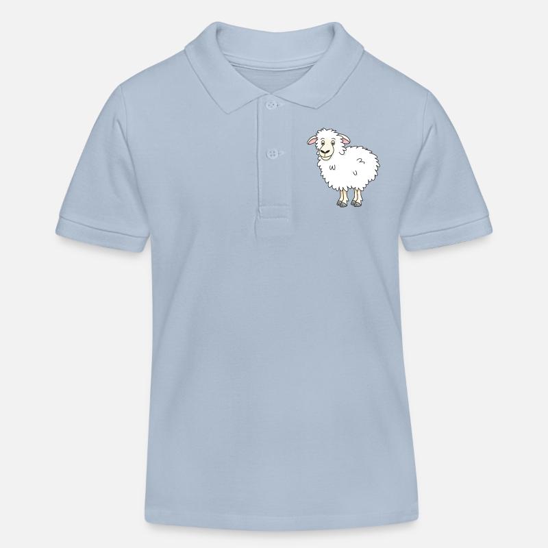 lustiges Schaf - Kinder Organic Poloshirt Mini Sprinter von Stanley/Stella - sky Blue
