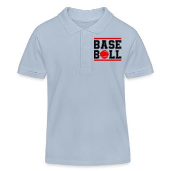 baseball 1 - Kinder Organic Poloshirt Mini Sprinter von Stanley/Stella - sky Blue - Vorne