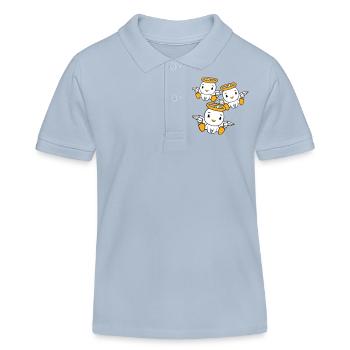 3 Enten Engel Freunde Heiligenschein heilig Team - Kinder Organic Poloshirt Mini Sprinter von Stanley/Stella - sky Blue - Vorne