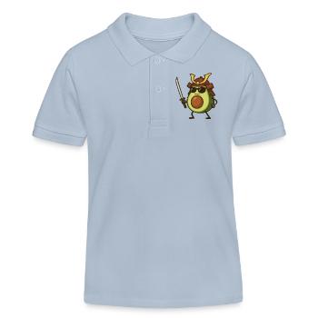 Avocat Samouraï - Polo enfant bio Stanley/Stella - bleu ciel - Devant