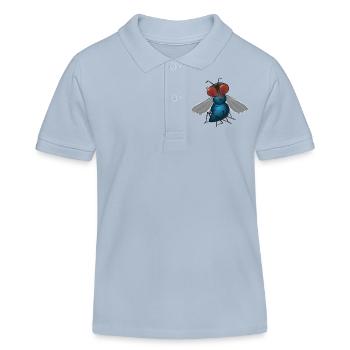 fliege - Kinder Organic Poloshirt Mini Sprinter von Stanley/Stella - sky Blue - Vorne