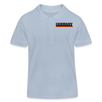Allemagne Drapeau - Germany - Polo enfant bio Stanley/Stella - bleu ciel - Devant