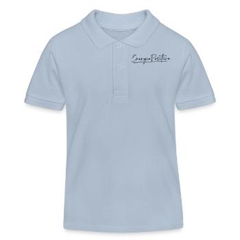 Energie Positive - Polo enfant bio Stanley/Stella - bleu ciel - Devant