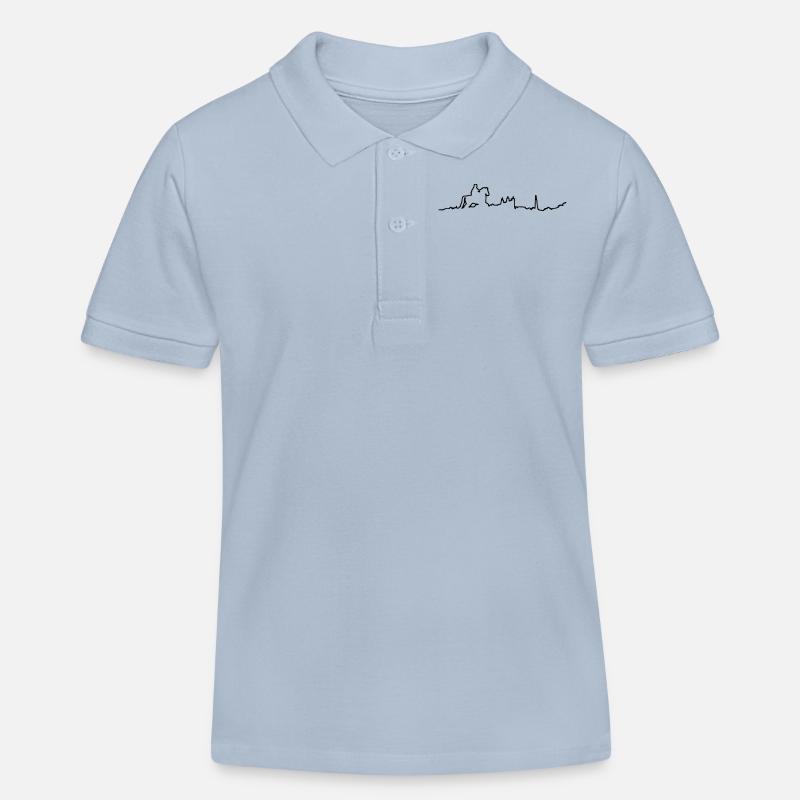 Lyon Horizon - Polo enfant bio Stanley/Stella - bleu ciel