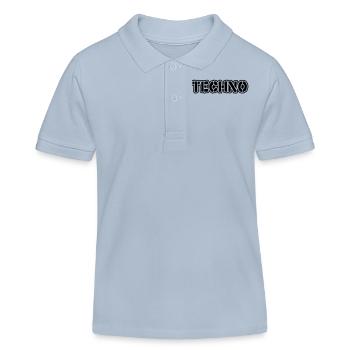 Techno__V009 - Kinder Organic Poloshirt Mini Sprinter von Stanley/Stella - sky Blue - Vorne