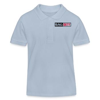 Bad Boy Design - Kids Organic Polo Shirt by Stanley/Stella - sky blue - Front