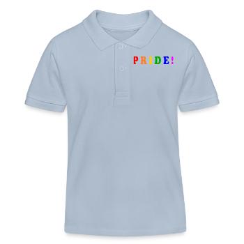 Pride - Polo enfant bio Stanley/Stella - bleu ciel - Devant