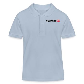 Norway - Kids Organic Polo Shirt by Stanley/Stella - sky blue - Front