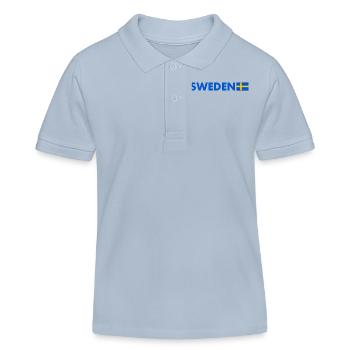 Suede - Polo enfant bio Stanley/Stella - bleu ciel - Devant