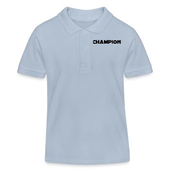 Champion - Polo enfant bio Stanley/Stella - bleu ciel - Devant