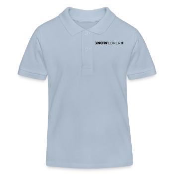 SNOW Lover - Kids Organic Polo Shirt by Stanley/Stella - sky blue - Front