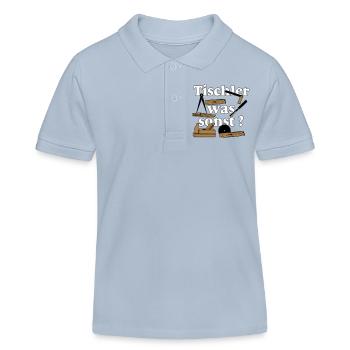Schreiner,Tischler , Tischler was sonst (25) - Kinder Organic Poloshirt Mini Sprinter von Stanley/Stella - sky Blue - Vorne