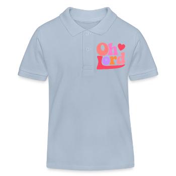 Oh Lord - Kinder Organic Poloshirt Mini Sprinter von Stanley/Stella - sky Blue - Vorne