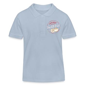 Bánh Bao Dumpling or Baozi Vintage Dumpling - Kids Organic Polo Shirt by Stanley/Stella - sky blue - Front
