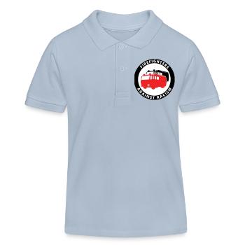 Firefighters Against Racism Symbol - Kids Organic Polo Shirt by Stanley/Stella - sky blue - Front
