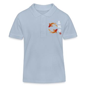 japan Fische japanisch anime asiatisch - Kinder Organic Poloshirt Mini Sprinter von Stanley/Stella - sky Blue - Vorne