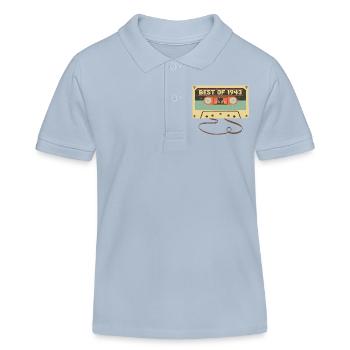 Best of 1943 80. Geburtstag Genial 80 Jahre alt - Kinder Organic Poloshirt Mini Sprinter von Stanley/Stella - sky Blue - Vorne