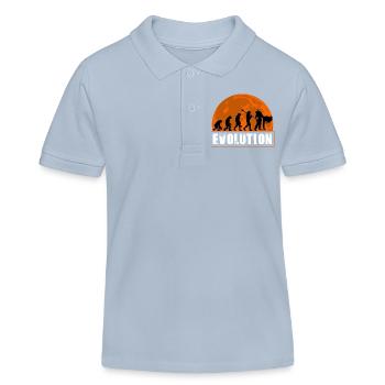 Judo Evolution Martial Arts Lover Judo Player - Kids Organic Polo Shirt by Stanley/Stella - sky blue - Front