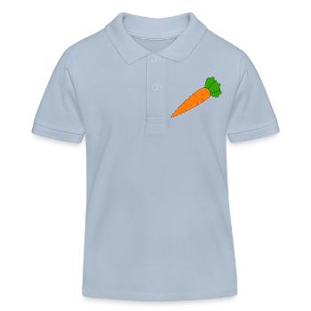 Karotte - Kinder Organic Poloshirt Mini Sprinter von Stanley/Stella - sky Blue - Vorne