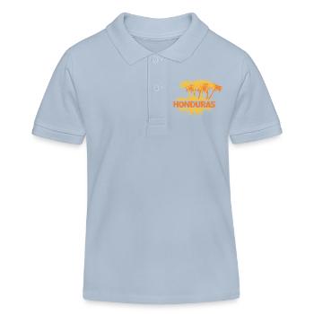 Cadeau pour le Honduras - Polo enfant bio Stanley/Stella - bleu ciel - Devant
