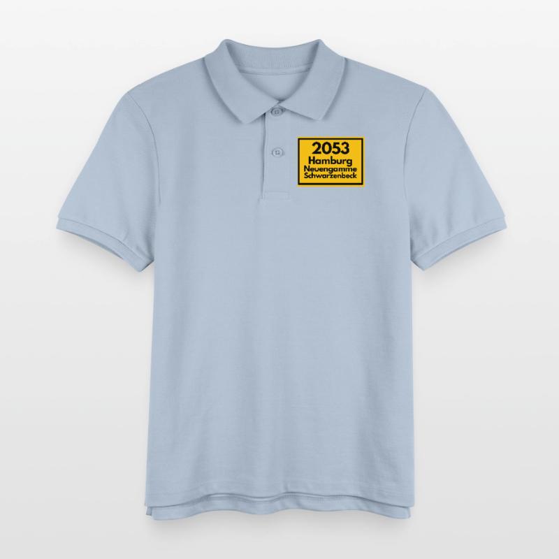 OLD POSTCODE POSTCODE 2053 HAMBURG NEUENGAMME ELBE Kids Organic Polo Shirt by Stanley/Stella