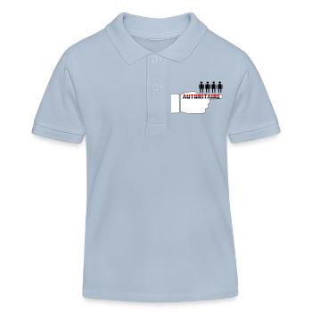 Poing Autoritaire  - Polo enfant bio Stanley/Stella - bleu ciel - Devant