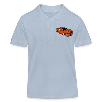Sportwagen camaro - Kinder Organic Poloshirt Mini Sprinter von Stanley/Stella - sky Blue - Vorne