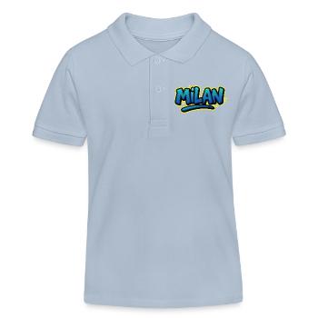 Graffiti Vorname Leon kann auf allem gedruckt werden! - Kinder Organic Poloshirt Mini Sprinter von Stanley/Stella - sky Blue - Vorne